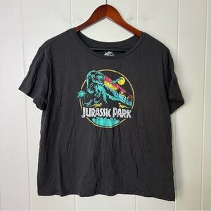 Jurassic Park Women's Graphic Cropped T-shirt Size 2XL